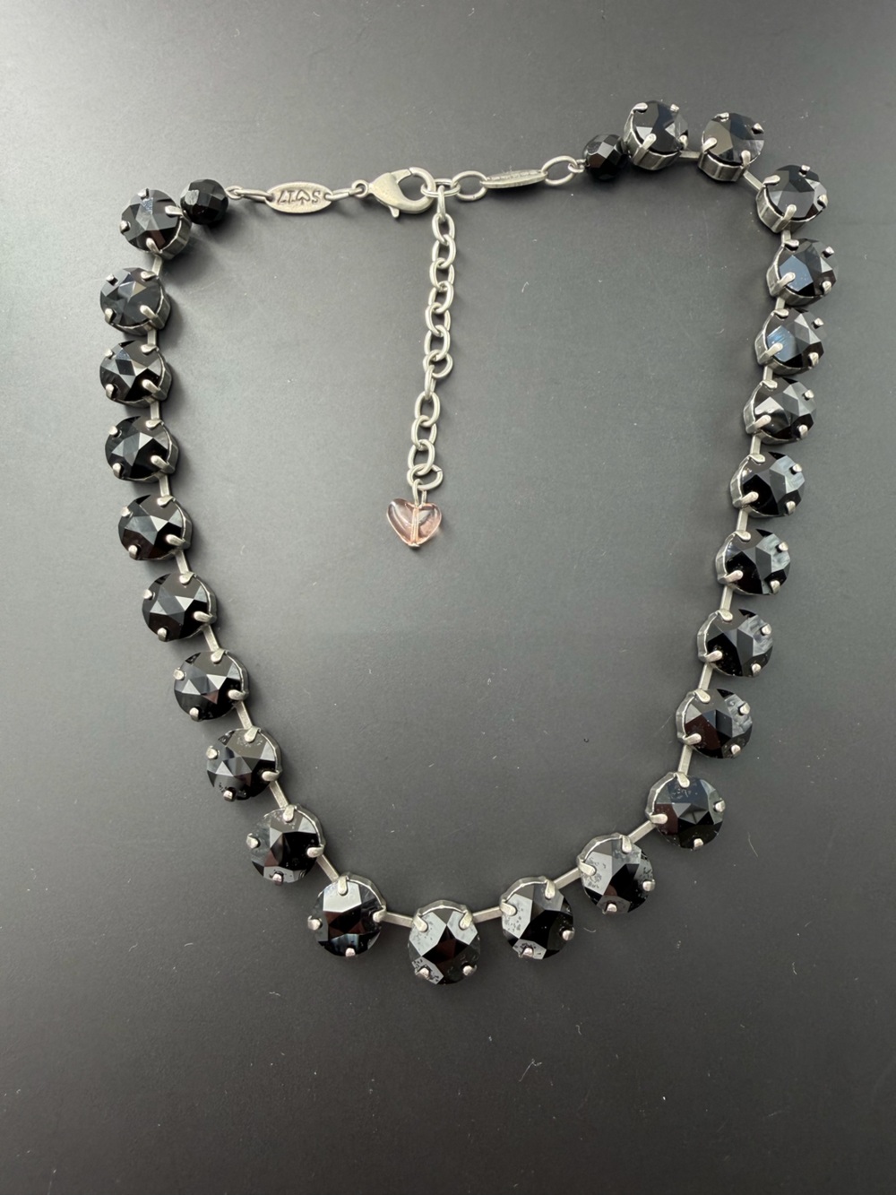 Sabika Classic Vol 4 Black Swarovski Crystal Manhattan Choker 16-18”